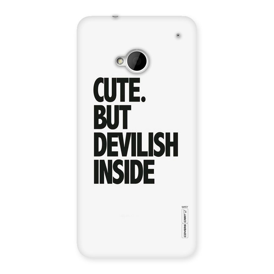 Cute But Devil Back Case for HTC One M7