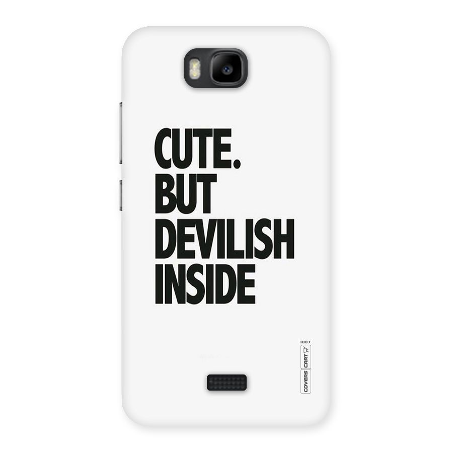 Cute But Devil Back Case for Honor Bee