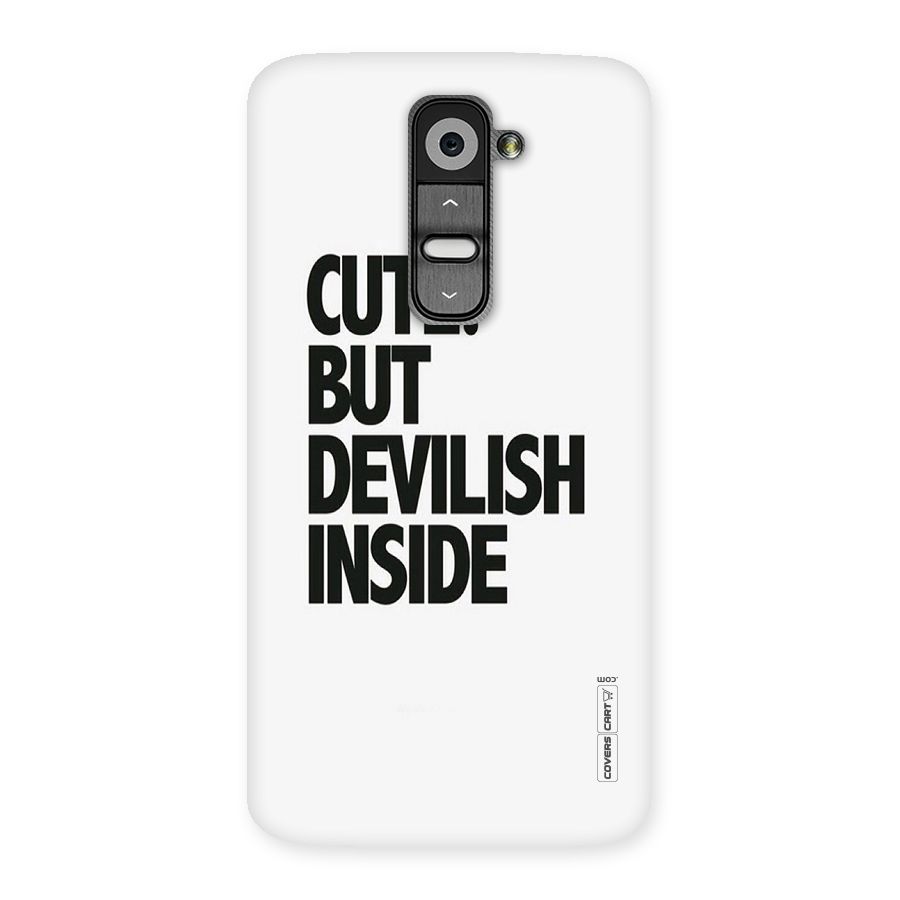 Cute But Devil Back Case for LG G2