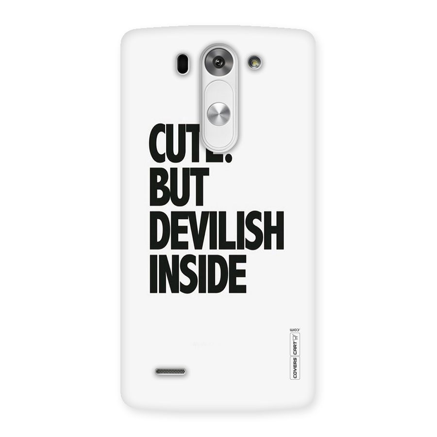 Cute But Devil Back Case for LG G3 Beat