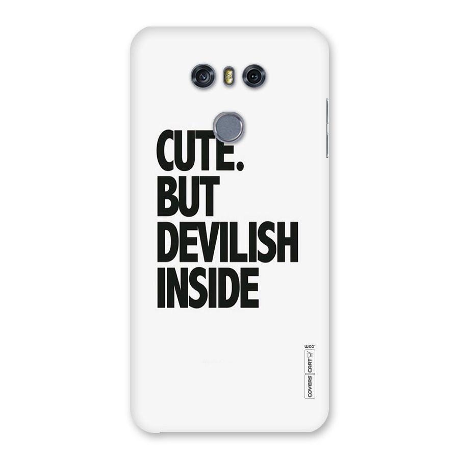 Cute But Devil Back Case for LG G6