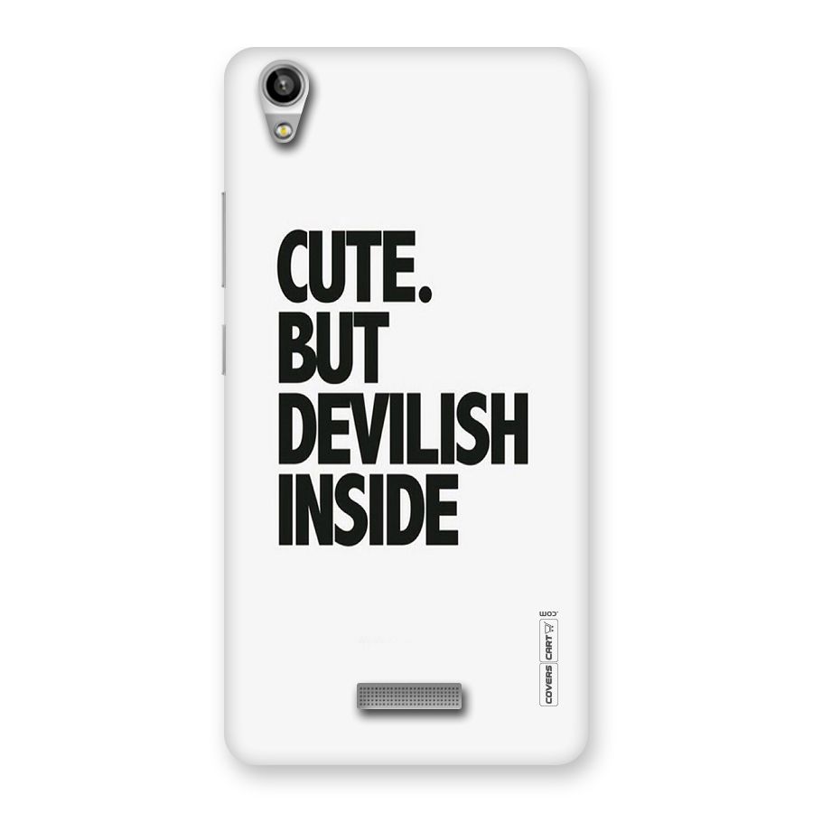 Cute But Devil Back Case for Lava-Pixel-V1