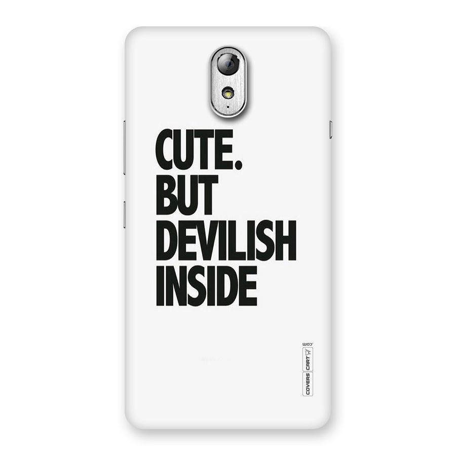 Cute But Devil Back Case for Lenovo Vibe P1M