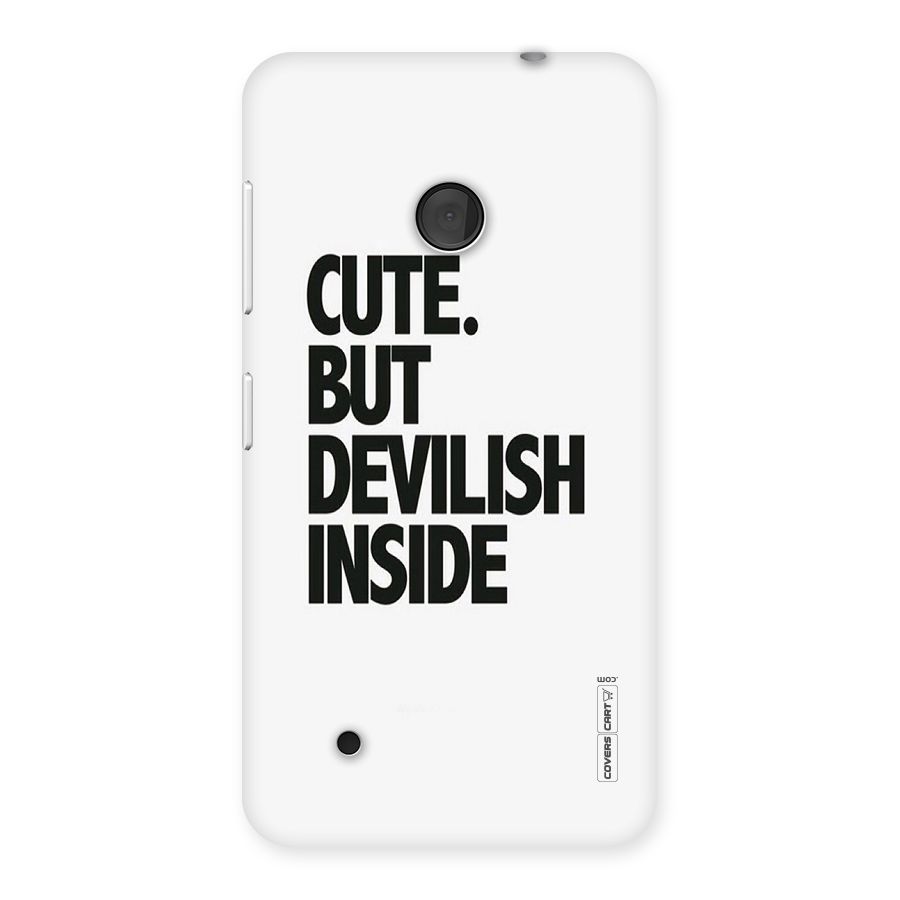 Cute But Devil Back Case for Lumia 530