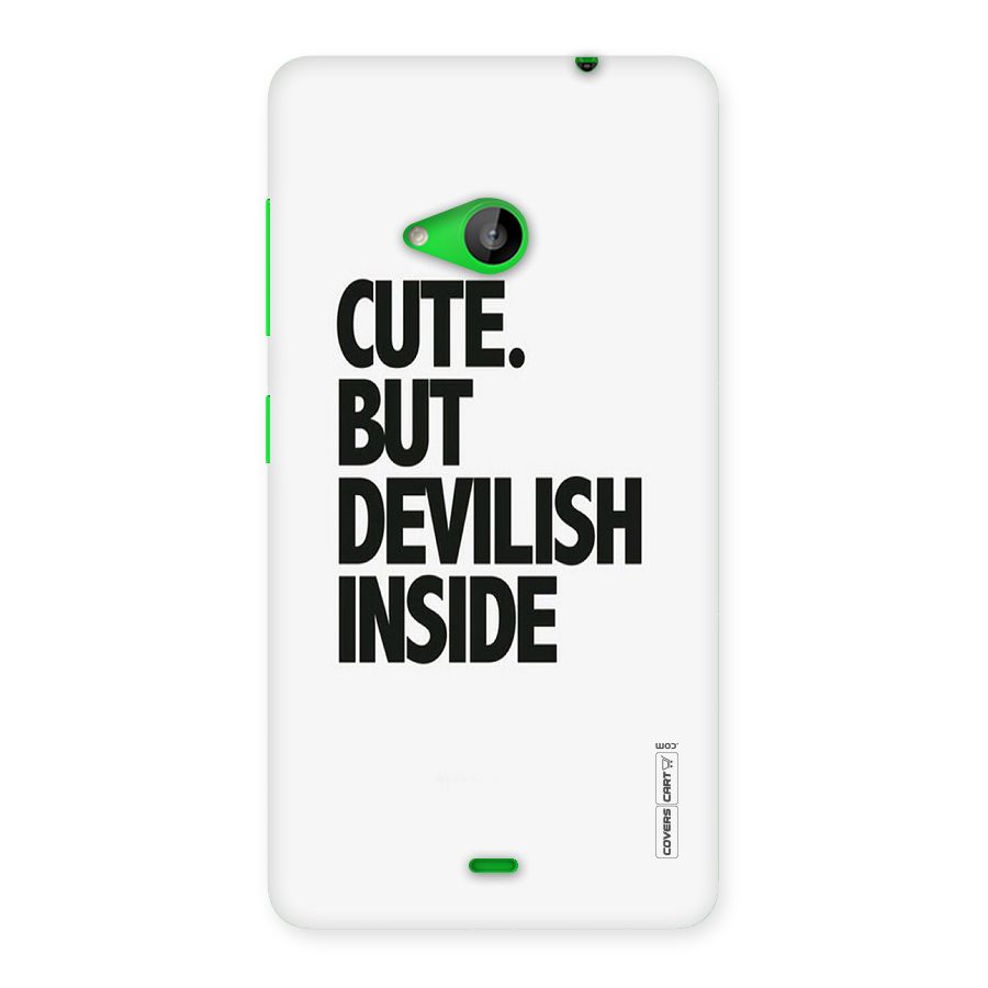 Cute But Devil Back Case for Lumia 535