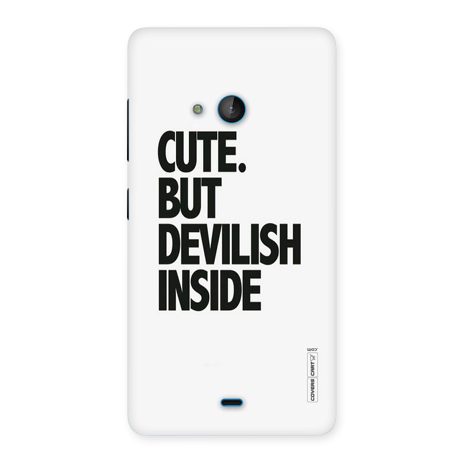 Cute But Devil Back Case for Lumia 540