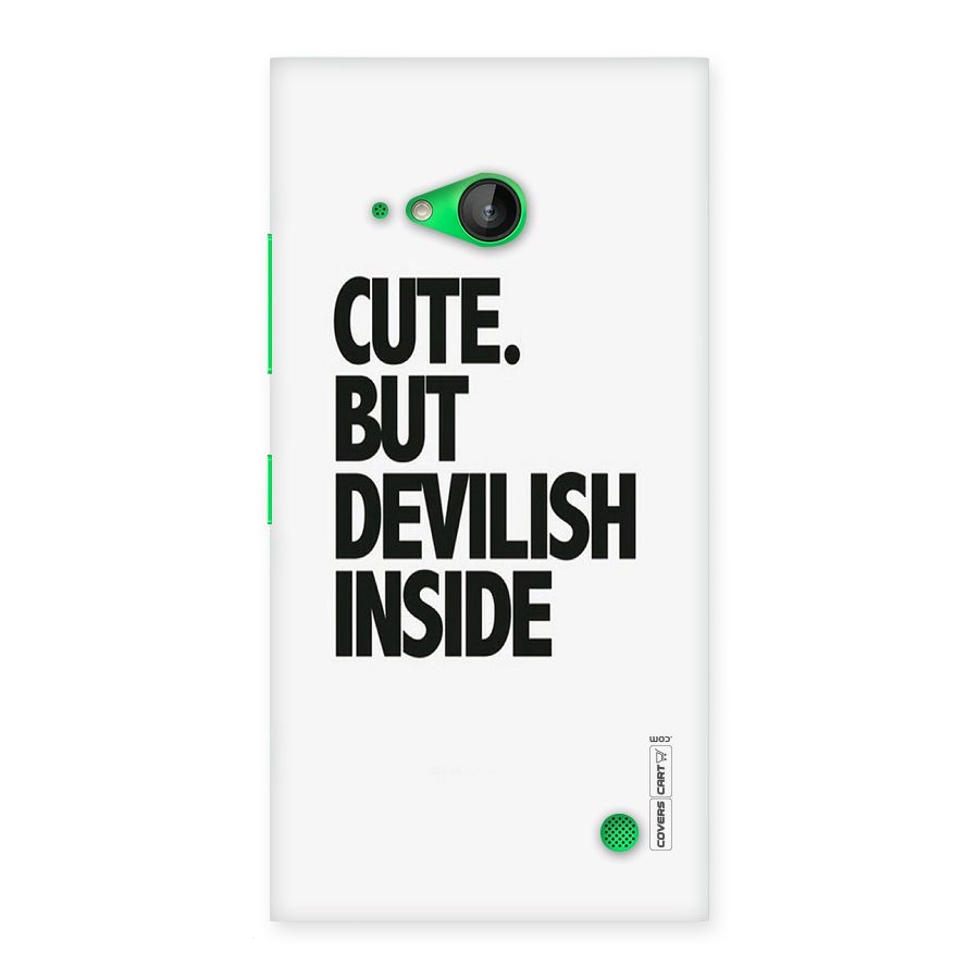 Cute But Devil Back Case for Lumia 730
