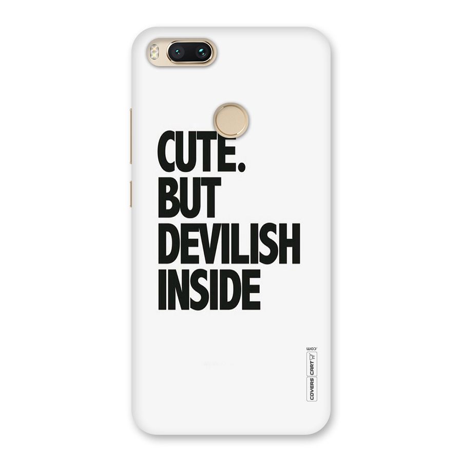Cute But Devil Back Case for Mi A1
