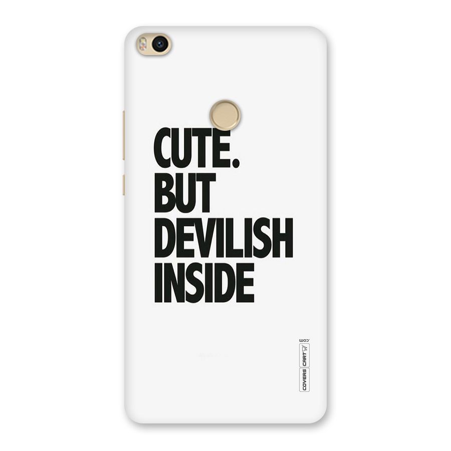 Cute But Devil Back Case for Mi Max 2
