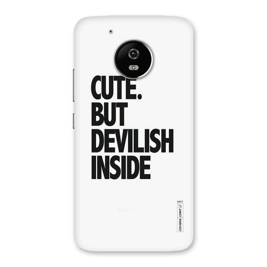 Cute But Devil Back Case for Moto G5
