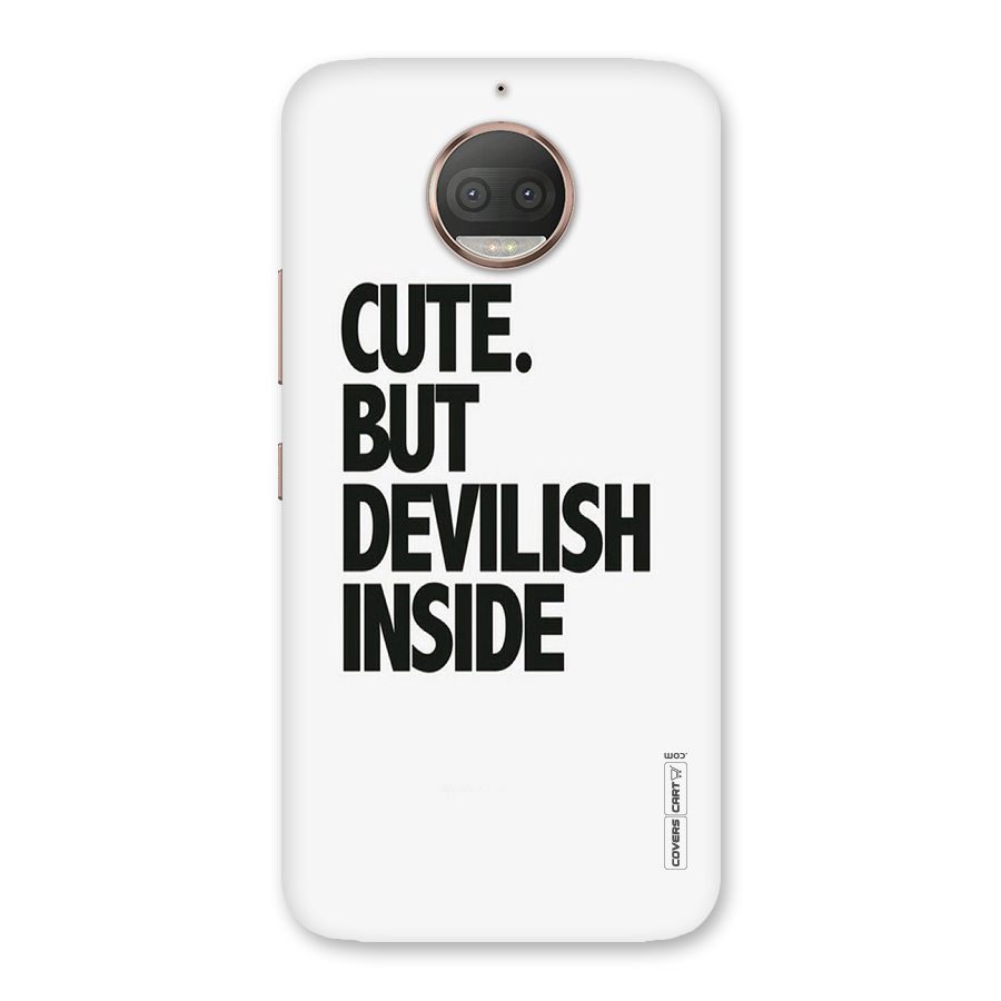Cute But Devil Back Case for Moto G5s Plus