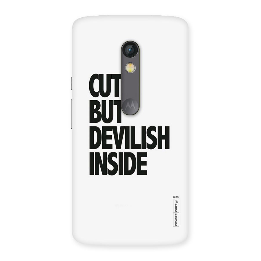 Cute But Devil Back Case for Moto X Play