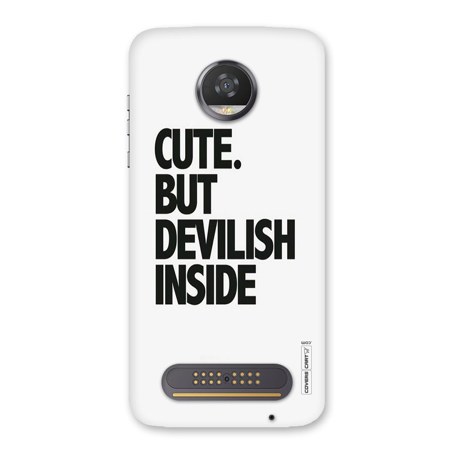 Cute But Devil Back Case for Moto Z2 Play