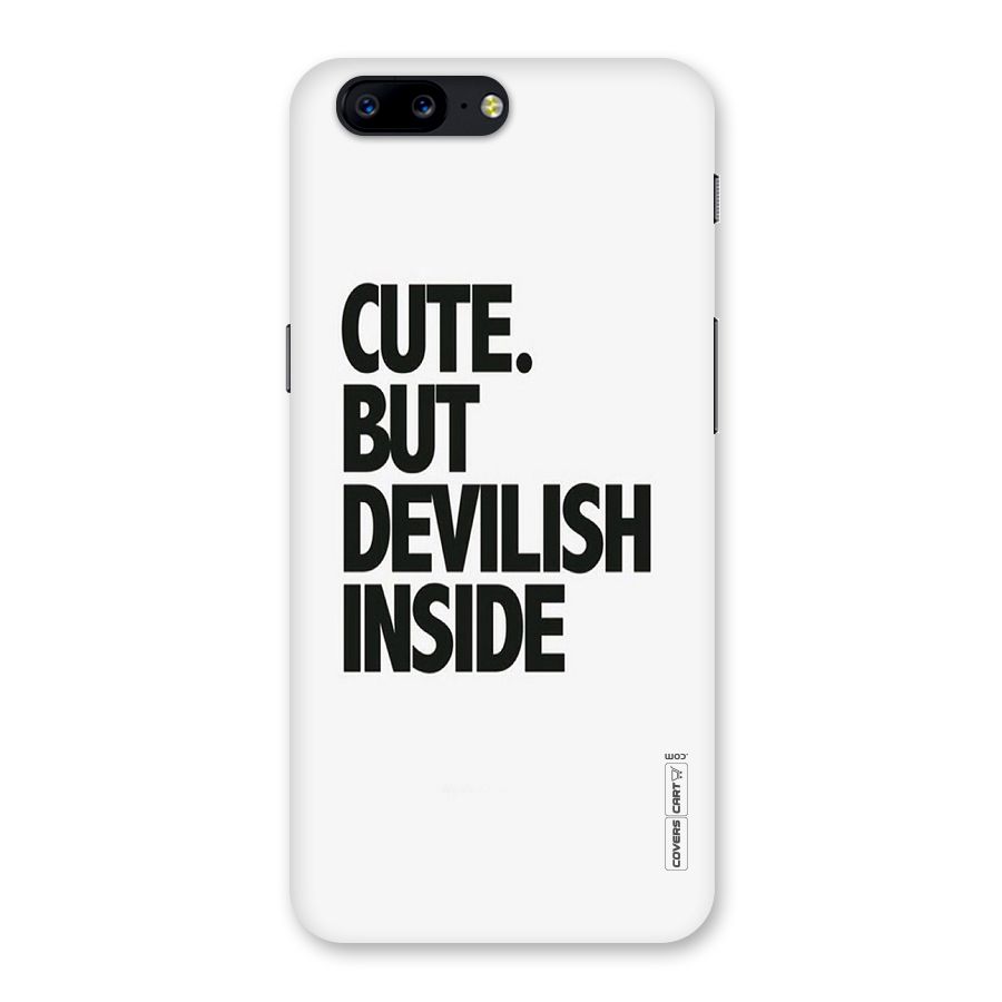 Cute But Devil Back Case for OnePlus 5