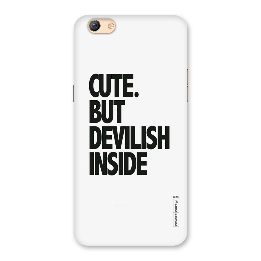 Cute But Devil Back Case for Oppo F3 Plus