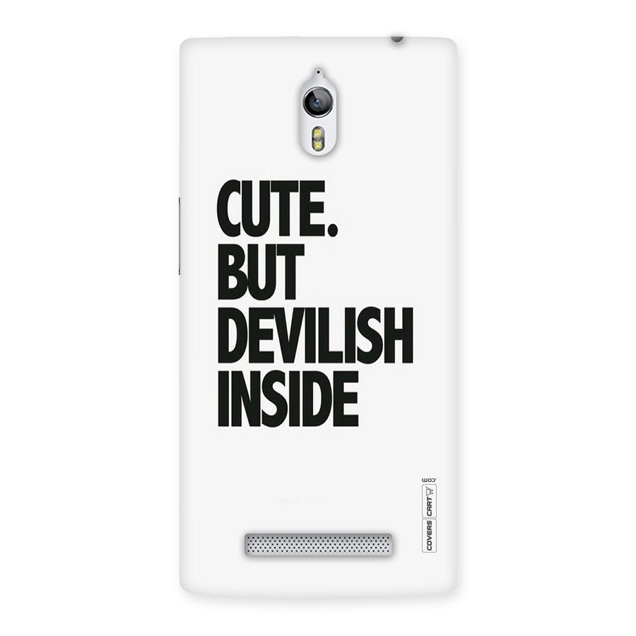 Cute But Devil Back Case for Oppo Find 7