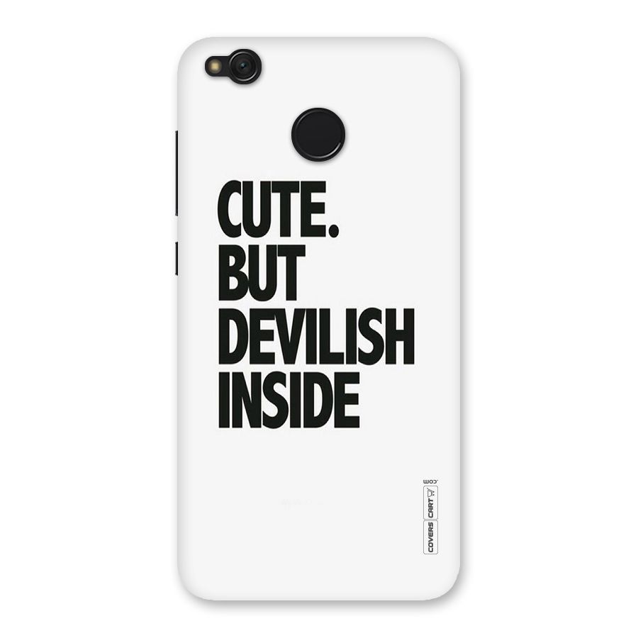 Cute But Devil Back Case for Redmi 4