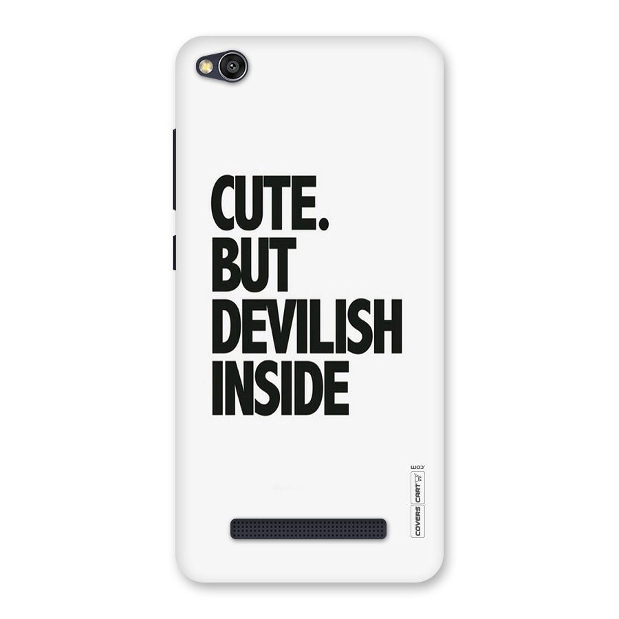 Cute But Devil Back Case for Redmi 4A