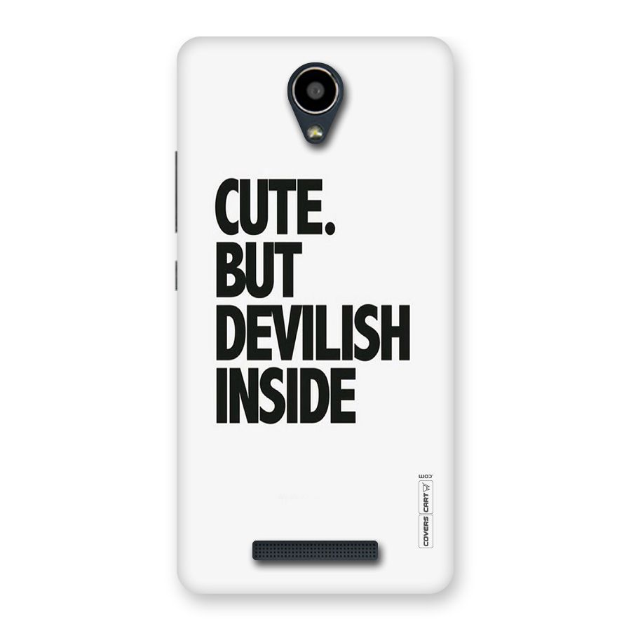 Cute But Devil Back Case for Redmi Note 2