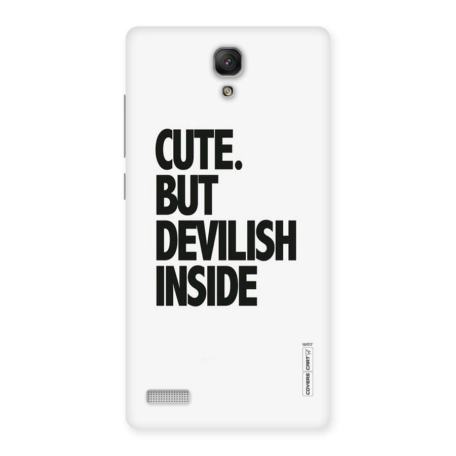 Cute But Devil Back Case for Redmi Note Prime