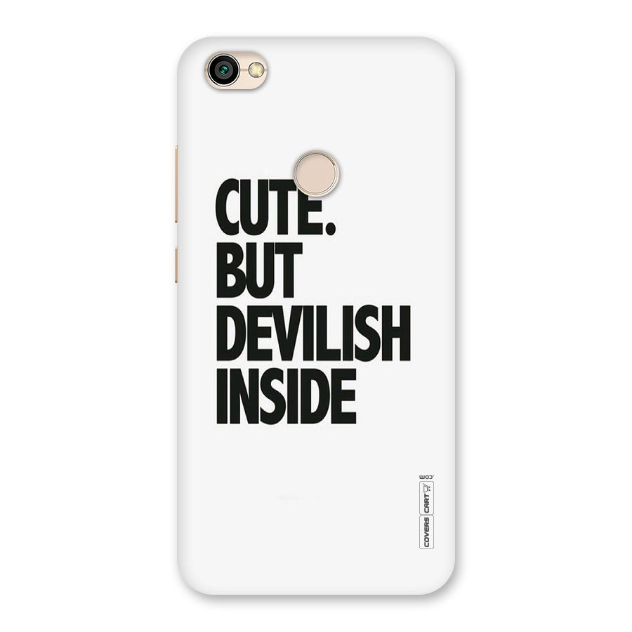 Cute But Devil Back Case for Redmi Y1 2017