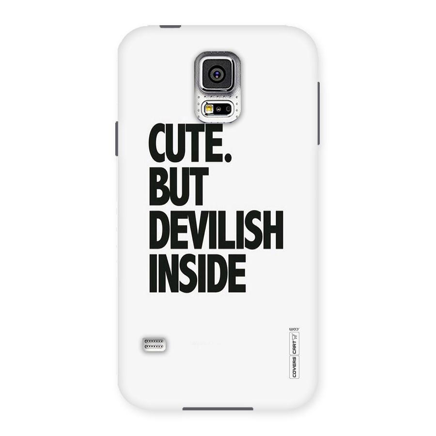 Cute But Devil Back Case for Samsung Galaxy S5