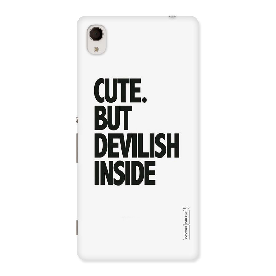 Cute But Devil Back Case for Sony Xperia M4