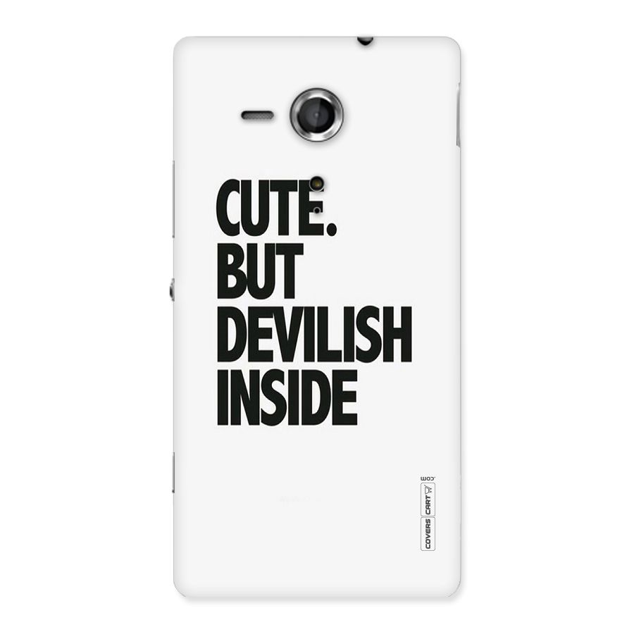 Cute But Devil Back Case for Sony Xperia SP