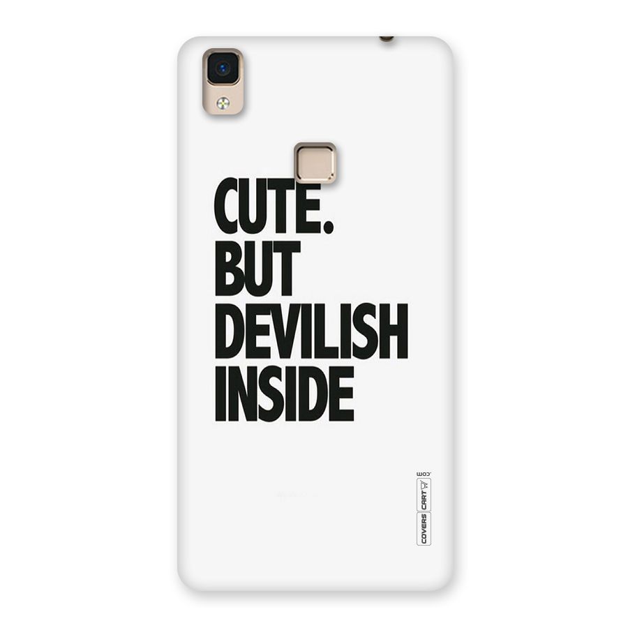 Cute But Devil Back Case for V3 Max