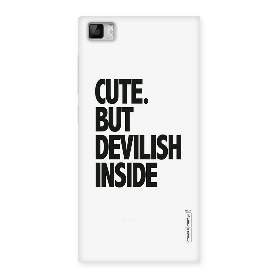 Cute But Devil Back Case for Xiaomi Mi3