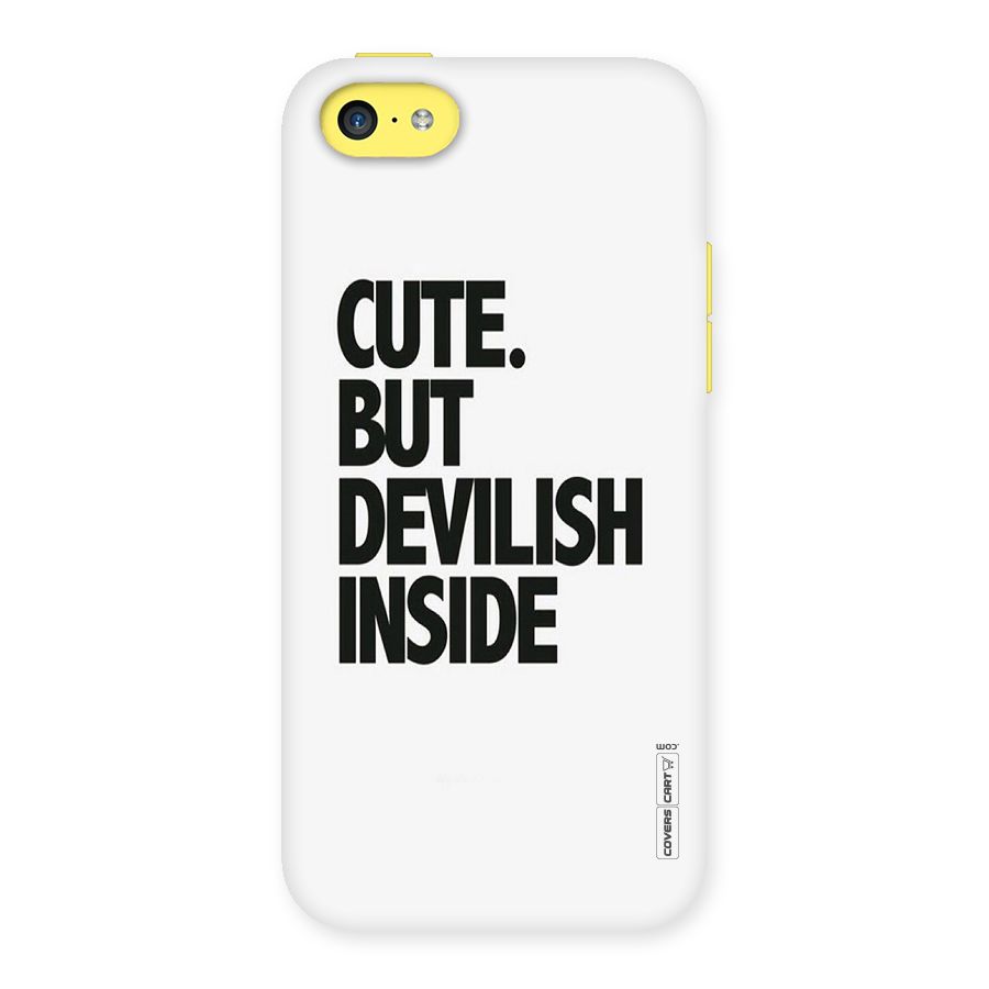 Cute But Devil Back Case for iPhone 5C