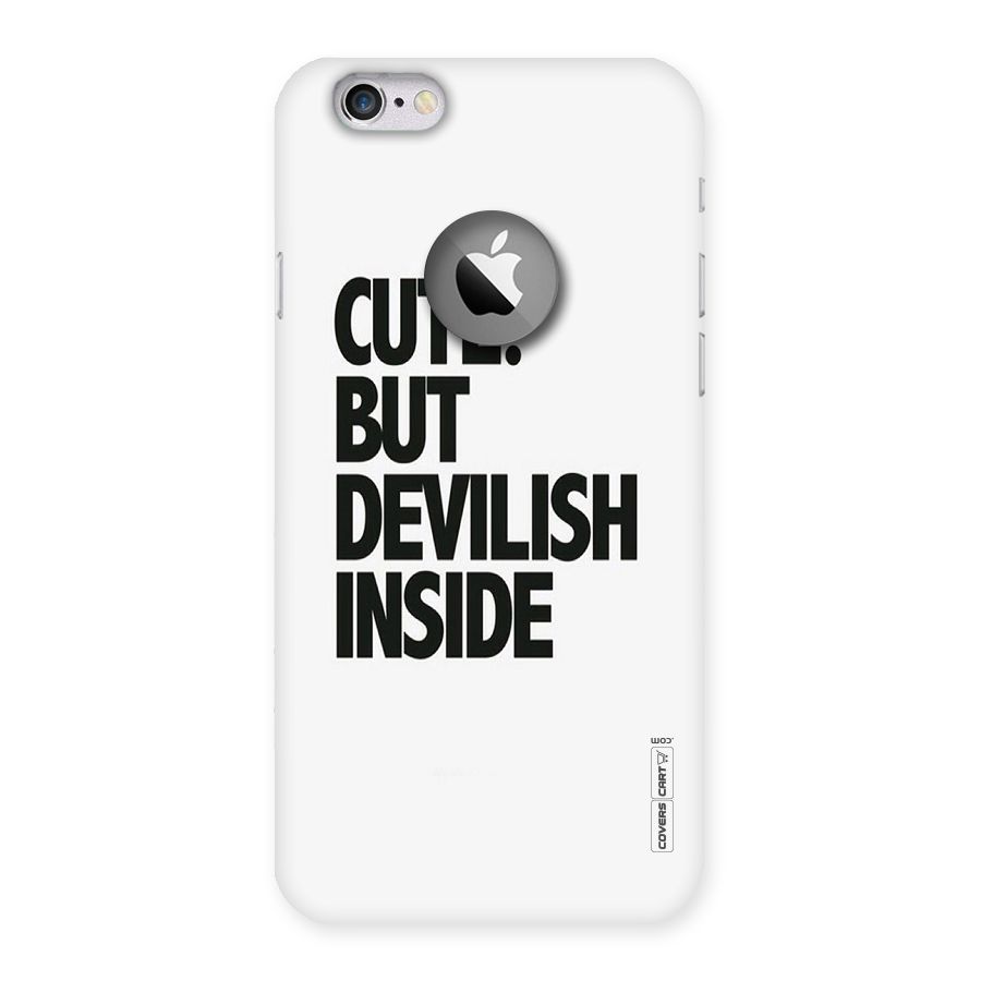 Cute But Devil Back Case for iPhone 6 Logo Cut