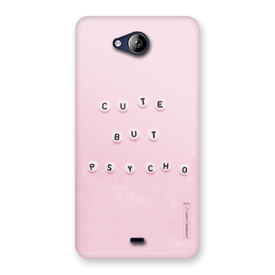 Cute But Psycho Back Case for Canvas Play Q355