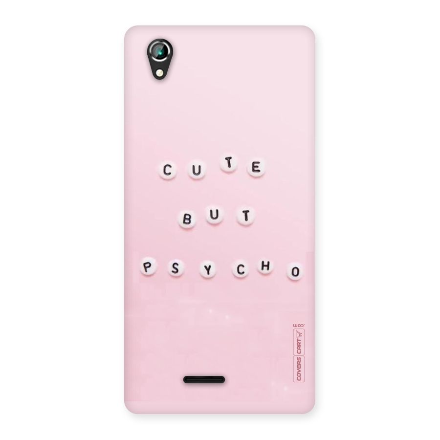 Cute But Psycho Back Case for Lava Iris 800