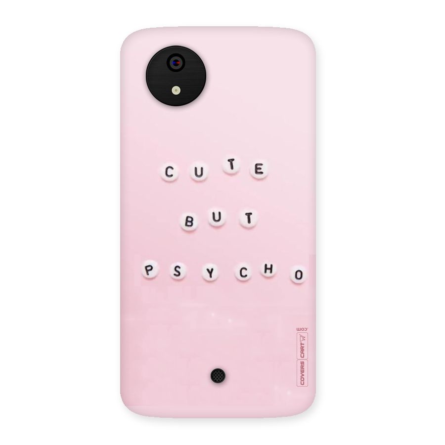 Cute But Psycho Back Case for Micromax Canvas A1