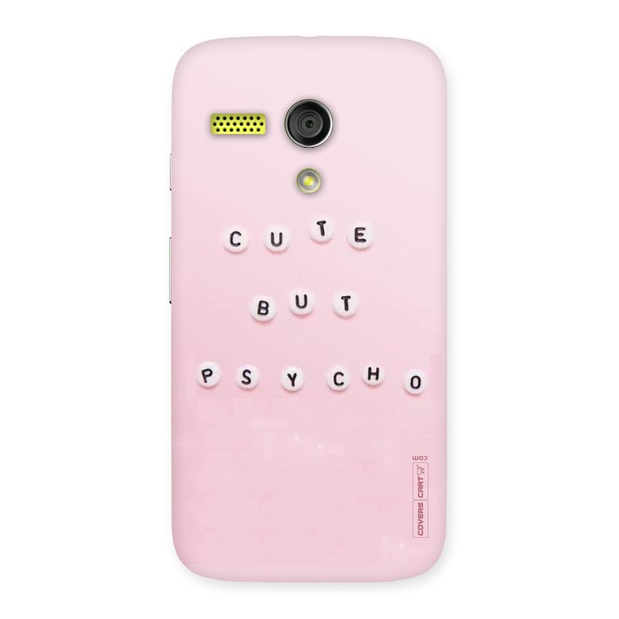 Cute But Psycho Back Case for Moto G