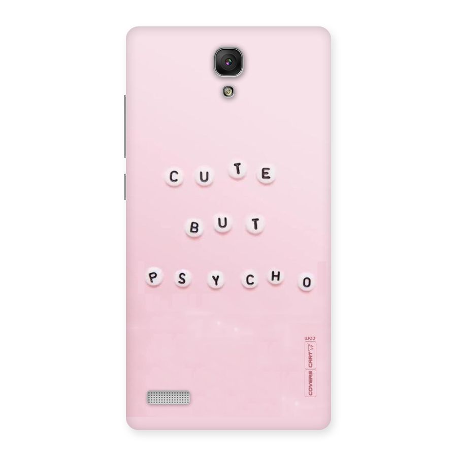 Cute But Psycho Back Case for Redmi Note