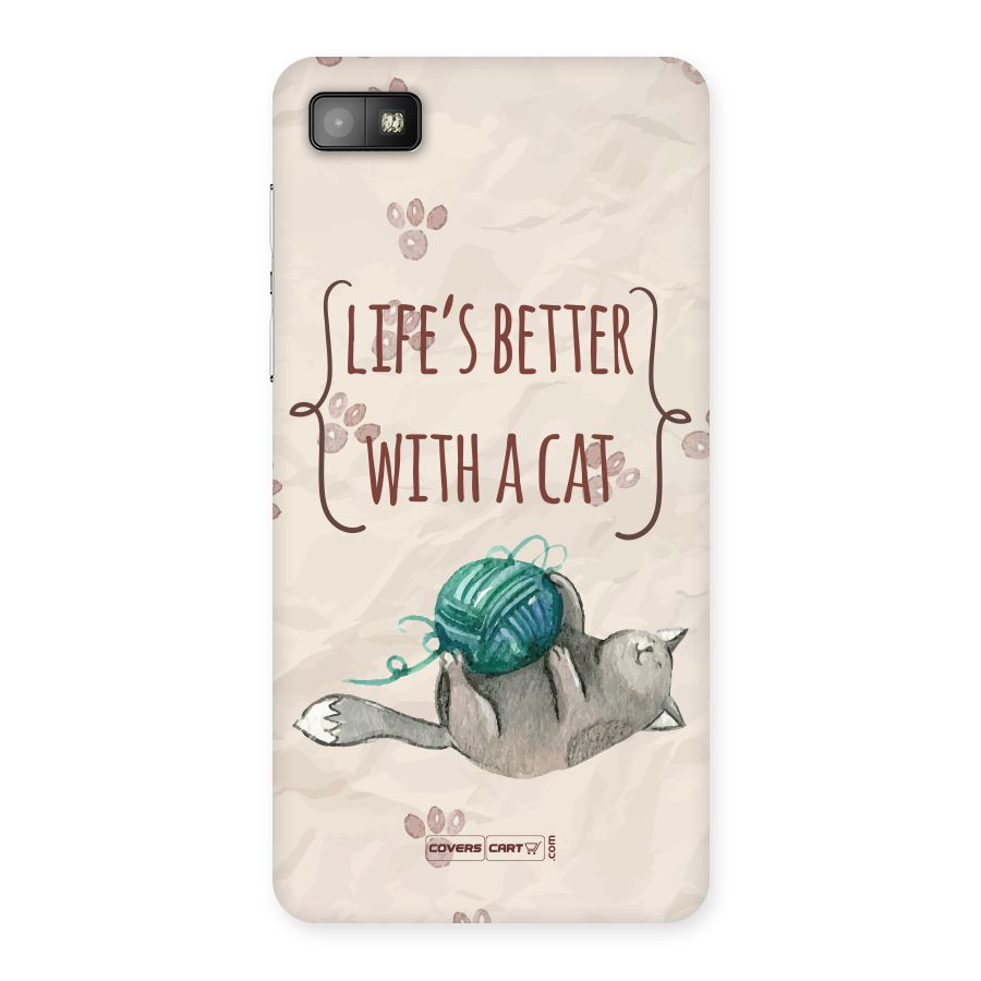 Cute Cat Back Case for Blackberry Z10