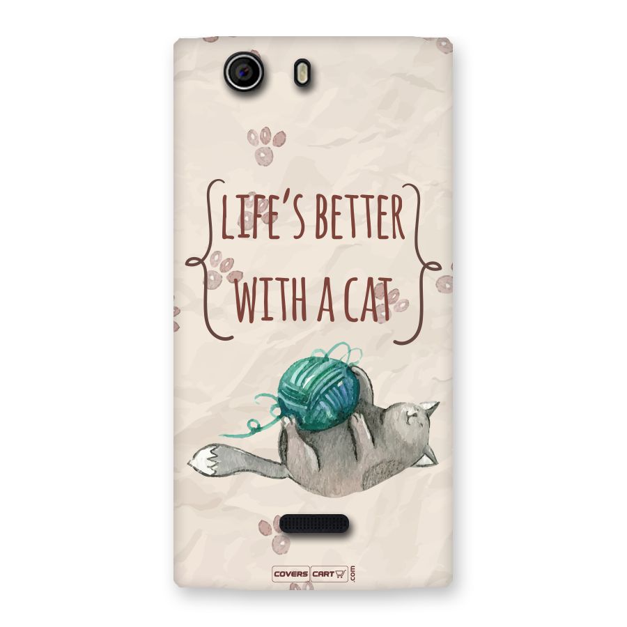 Cute Cat Back Case for Canvas Nitro 2 E311