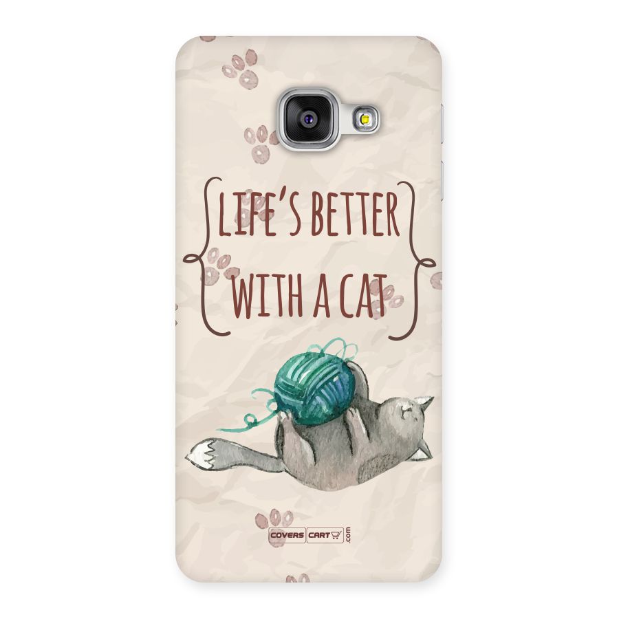 Cute Cat Back Case for Galaxy A3 2016