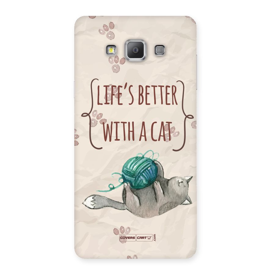 Cute Cat Back Case for Galaxy A7