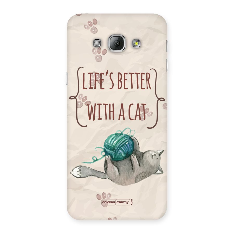 Cute Cat Back Case for Galaxy A8