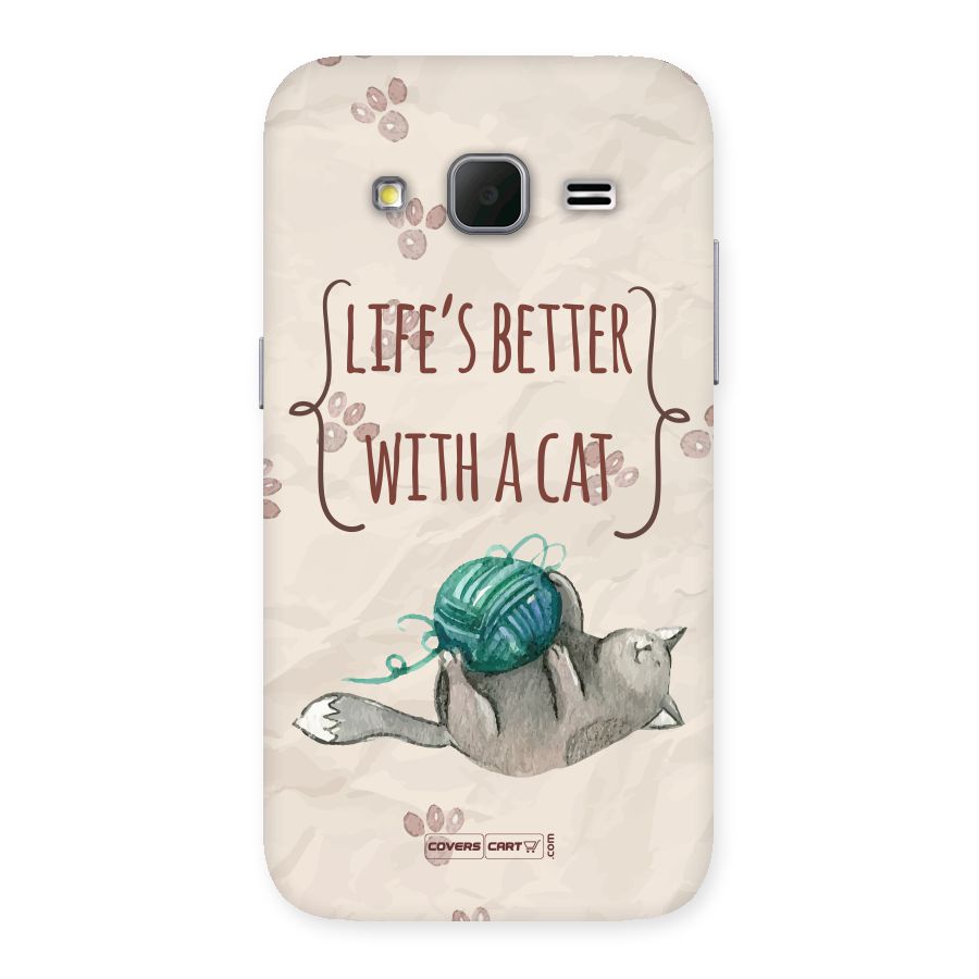 Cute Cat Back Case for Galaxy Core Prime