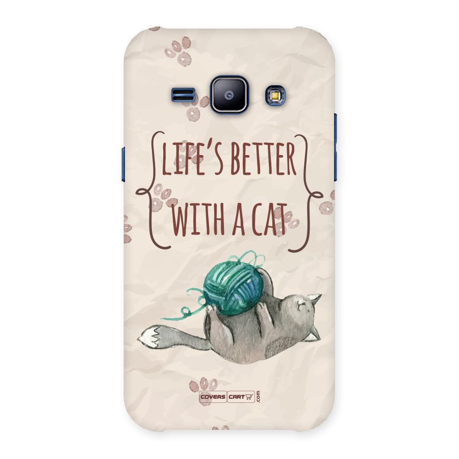 Cute Cat Back Case for Galaxy J1