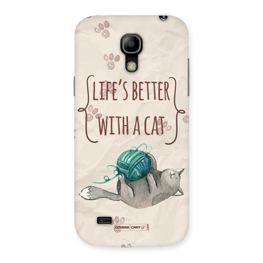 Cute Cat Back Case for Galaxy S4 Mini
