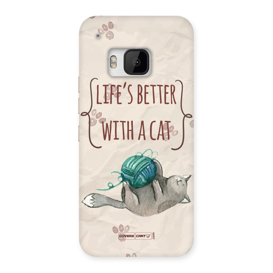 Cute Cat Back Case for HTC One M9