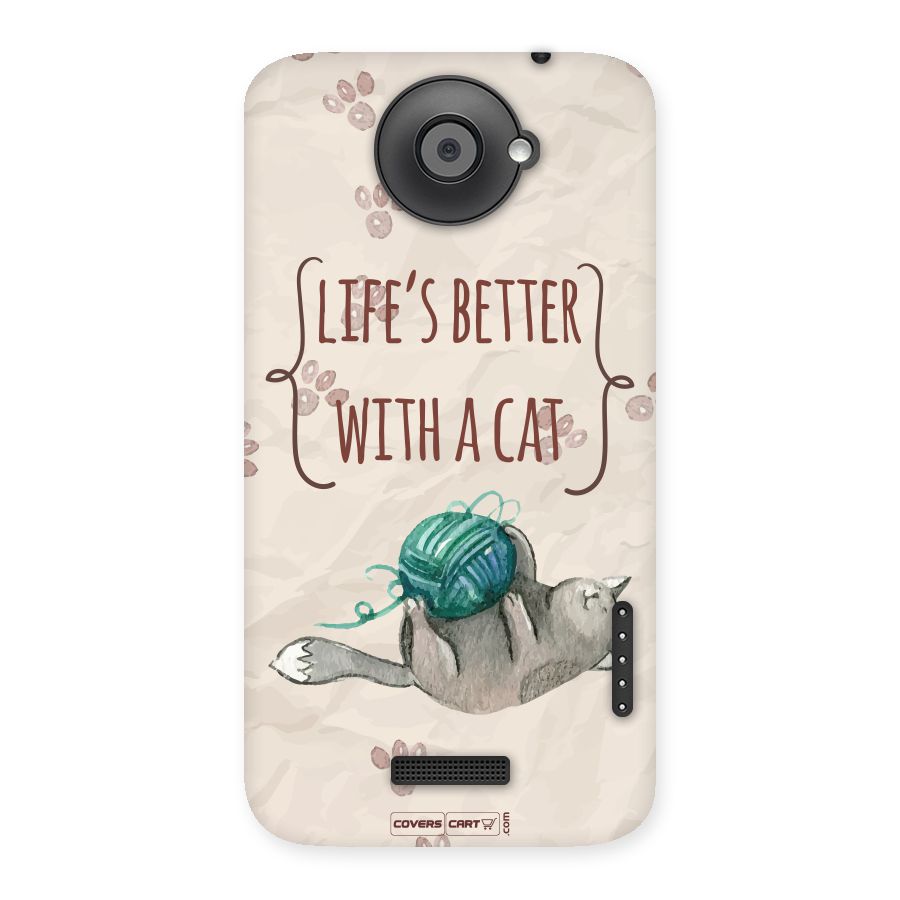 Cute Cat Back Case for HTC One X