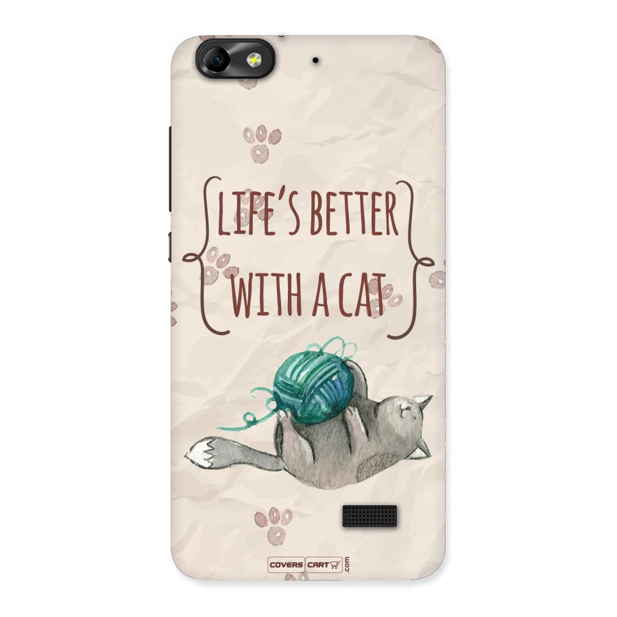 Cute Cat Back Case for Honor 4C