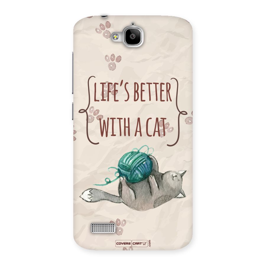 Cute Cat Back Case for Honor Holly