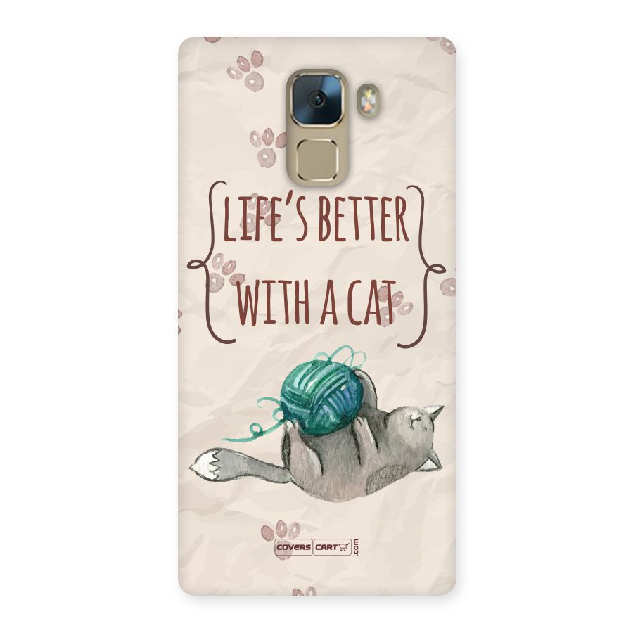Cute Cat Back Case for Huawei Honor 7
